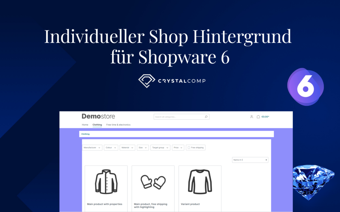 Individueller Shop Hintergrund für Shopware 6